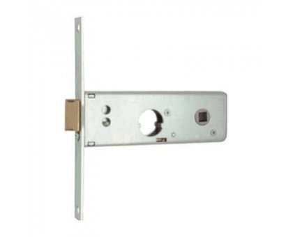 Serratura MG 801601 da infilare per fasce cil. tondo 22 mm 2 mandate + scrocco catenaccio ottone