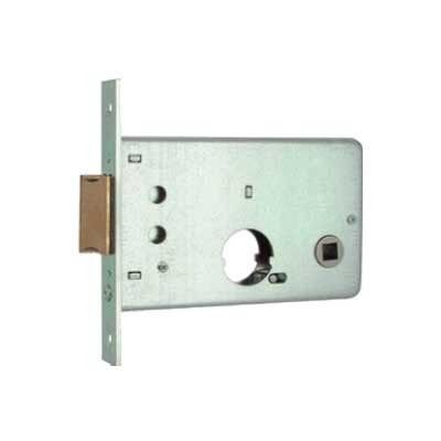 Serratura MG 313550 da infilare per fasce cil. tondo 26 mm 1 mandata + scrocco catenaccio ottone