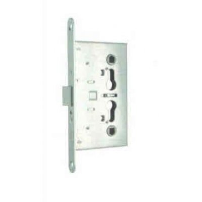 Serratura MG 480654 per porte tagliafuoco con doppio foro per cilindro sagomato Yale