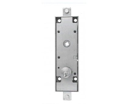 Serratura FASEM 124 per basculante a 2 CHIUSURE con leva interna cilindro tondo d. 25 x 15