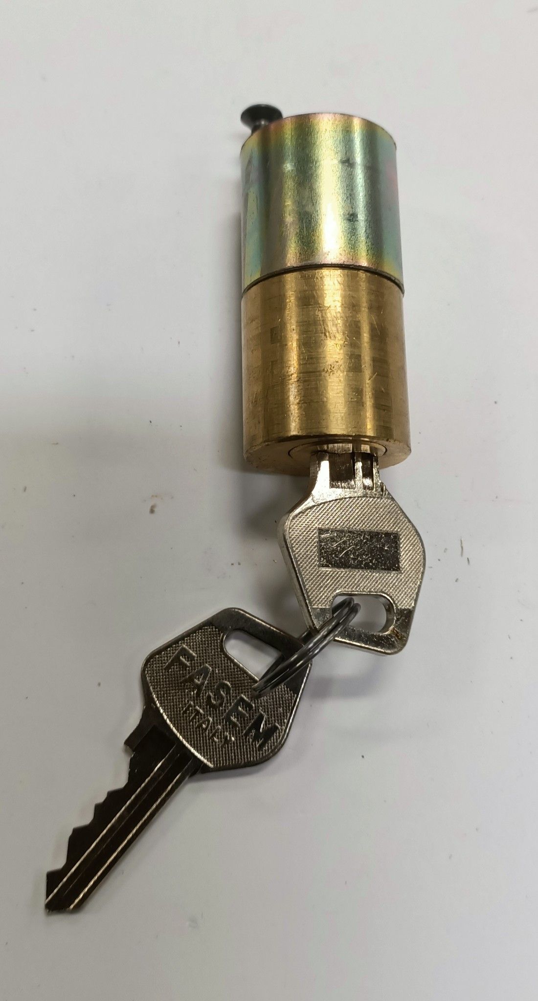 Cilindro tondo ricambio per serrature FASEM 109 da basculante mm 25 x 50