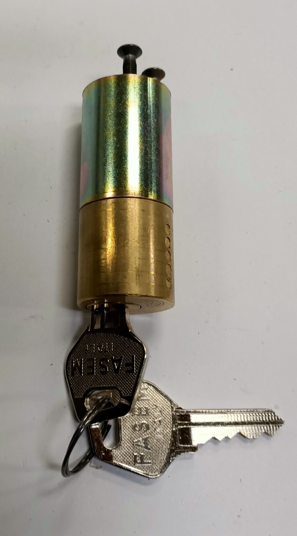 Cilindro tondo ricambio per serrature FASEM 109 da basculante mm 25 x 60