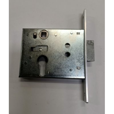 Serratura PREFER 5511 a fascia solo scrocco una mandata incorporata foro sagomato tipo Yale