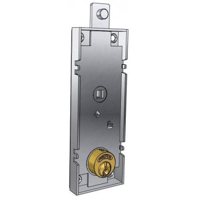 Serratura PREFER B551 per basculante/garage a cilindro tondo con quadro maniglia
