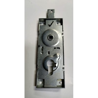 Serratura PREFER 6596 per basculante/garage a foro sagomato Yale con quadro maniglia in folle