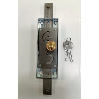 Serratura PREFER A311 Dx per serrande scorrevoli con cilindro tondo in ottone