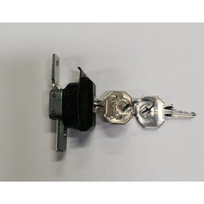 Serratura PREFER 2173 da incastrare per cassettiere con forcella di fissaggio