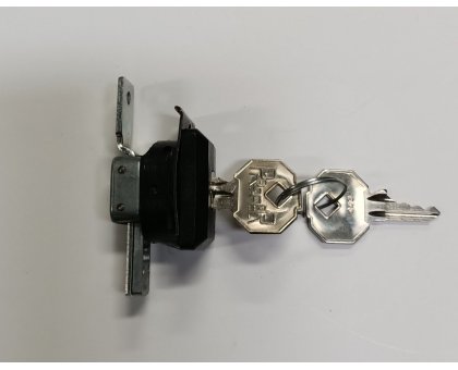 Serratura PREFER 2173 da incastrare per cassettiere con forcella di fissaggio