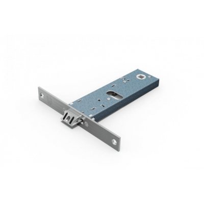 Serratura OMEC 390 a fascia da infilare foro per cilindro ovale e. 60 mm