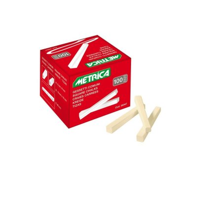 Gessi quadri bianchi confezione pz 100 METRICA