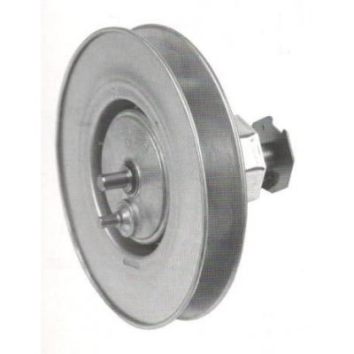 Puleggia con riduttore 1:2,5 e calotta ottagonale d. 210 mm per rullo tapparelle in ferro