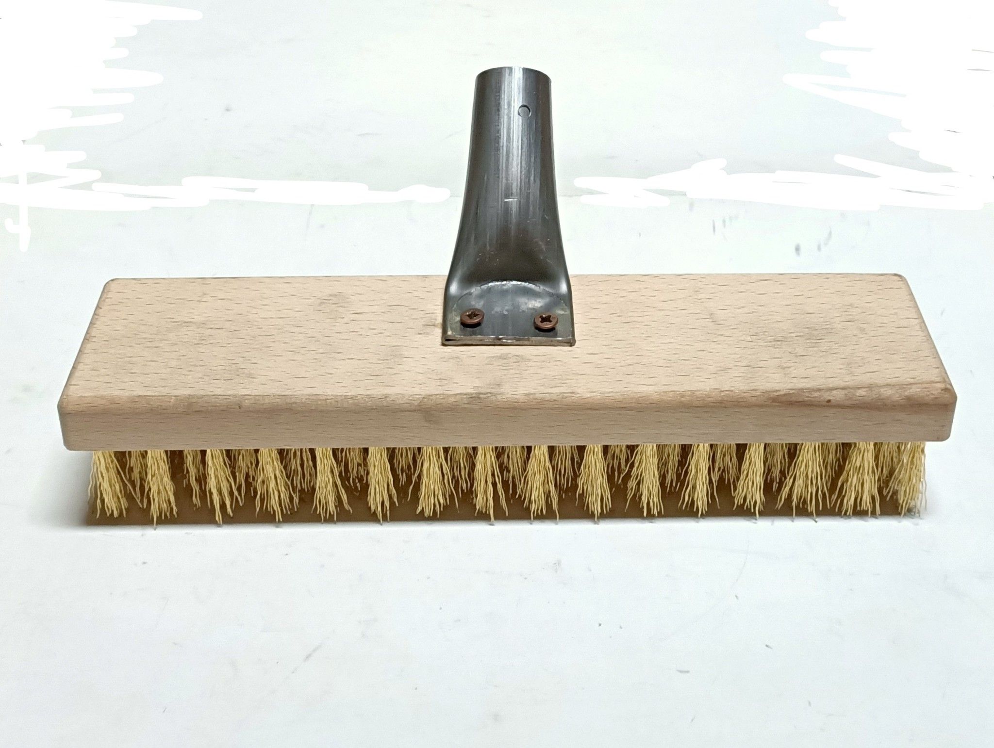 Spazzola acciaio per pavimenti a fili ondulati h. mm 40 supporto legno con  attacco conico - Articoli di ferramenta - Erashop Market Place