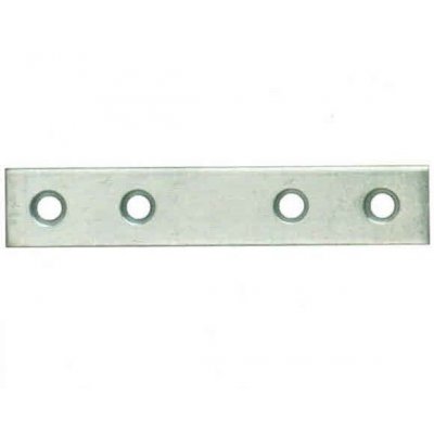 Lastrina diritta INOX mm 80 a 4 fori larghezza mm 15 spessore mm 1,5