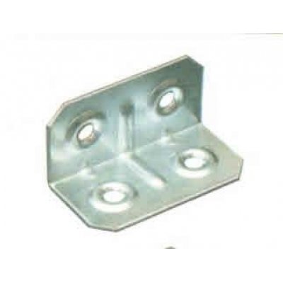 Piastrina piegata INOX mm 20 x 20 larghezza mm 40