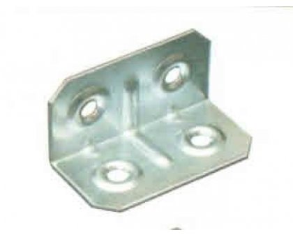 Piastrina piegata INOX mm 20 x 20 larghezza mm 40
