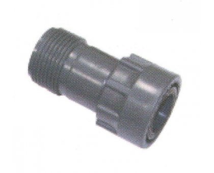 Raccordo a manicotto DIRITTO per collettore 1' F x 1' M in PVC Rain