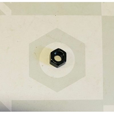 Dado esagonale zincato NERO mm 6