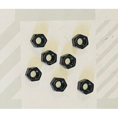 Dado esagonale zincato NERO mm 6