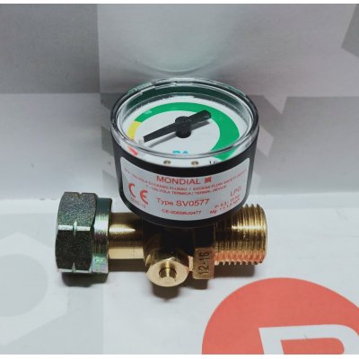 Valvola di sicurezza termostop con manometro MONDIAL
