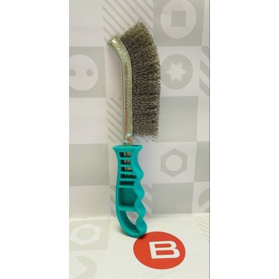 Spazzola INOX con manico corto diametro 0,3 mm setola alta 30 mm