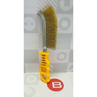 Spazzola OTTONE con manico corto diametro 0,3 mm setola alta 30 mm