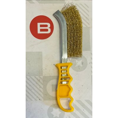 Spazzola OTTONE con manico corto diametro 0,3 mm setola alta 30 mm