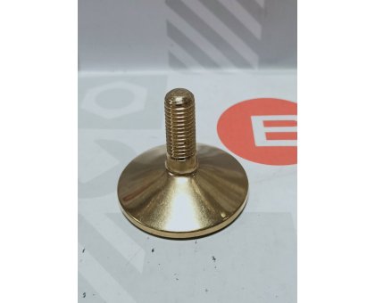 Piedino ottone 12 MA x 60 mm fisso con gomma