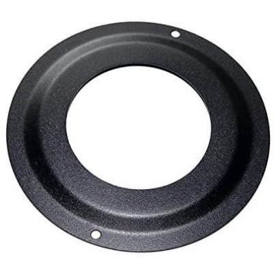 Rosone da parete mm 80 x 150 in acciaio smaltato nero per stufe a pellet