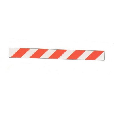 Nastro retroriflettente adesivo bianco/rosso cm 100 x 10 DM 7209