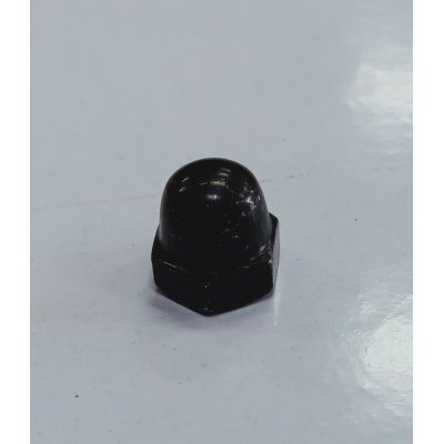 Dado cieco zincato zincato NERO filetto mm 10