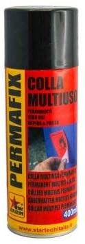 Colla multiuso trasparente spray 400 ml PERMAFIX STAR TECH