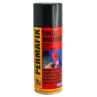 Colla multiuso trasparente spray 400 ml PERMAFIX STAR TECH