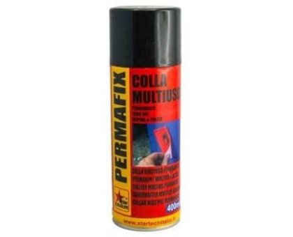 Colla multiuso trasparente spray 400 ml PERMAFIX STAR TECH