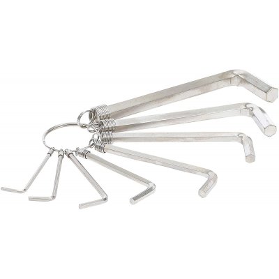 Set 8 brugole esagonali CV 2 - 10 mm su anello BGS7842