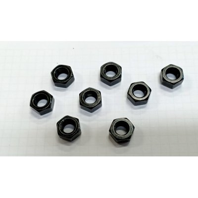 Dado esagonale zinacto NERO mm 8