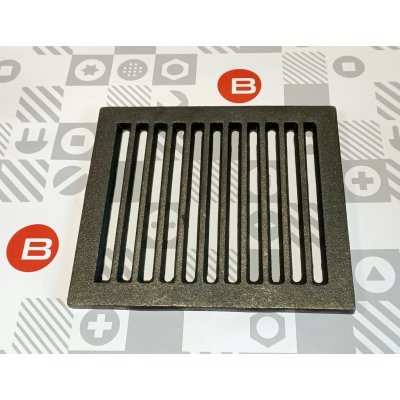 Griglia in ghisa mm 235x205 per stufe a legna per caduta ceneri e aerazione