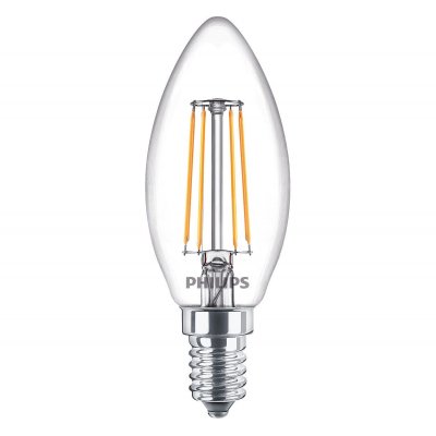 Lampadina FILOLED oliva DIMMERABILE E14 Luster PHILIPS 4,5 W 470 lumen
