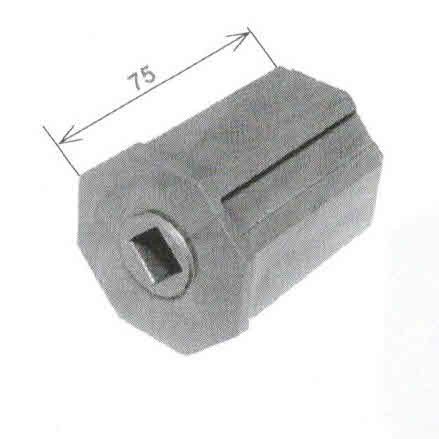 Calotta ottagonale in plastica con foro quadro mm 13