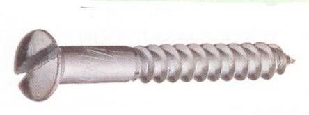 Viti per legno mm 4,5 x 70 in ferro nichelato T.S.C. taglio cacciavite