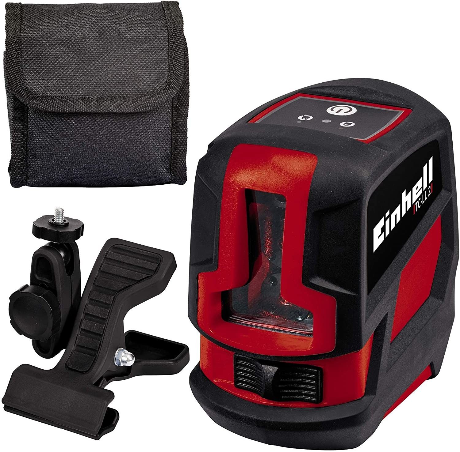 Livella Laser a raggio incrociato TC-Ll 2 Nero/Rosso, 8 M Einhell 2270105