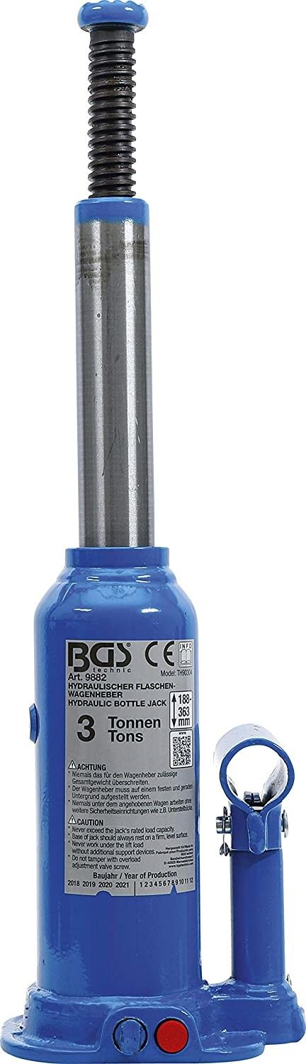 Cricco idraulico a Bottiglia 3000 Kg compatto BGS 9882
