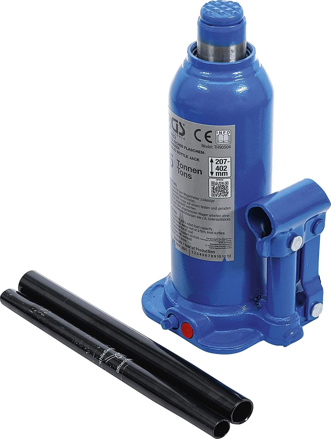 Cricco idraulico a Bottiglia 5000 Kg compatto BGS 9883