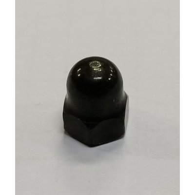 Dado cieco zincato NERO filetto mm 5