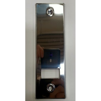 Placca per avvolgitore mod E interasse mm 145 in acciaio INOX