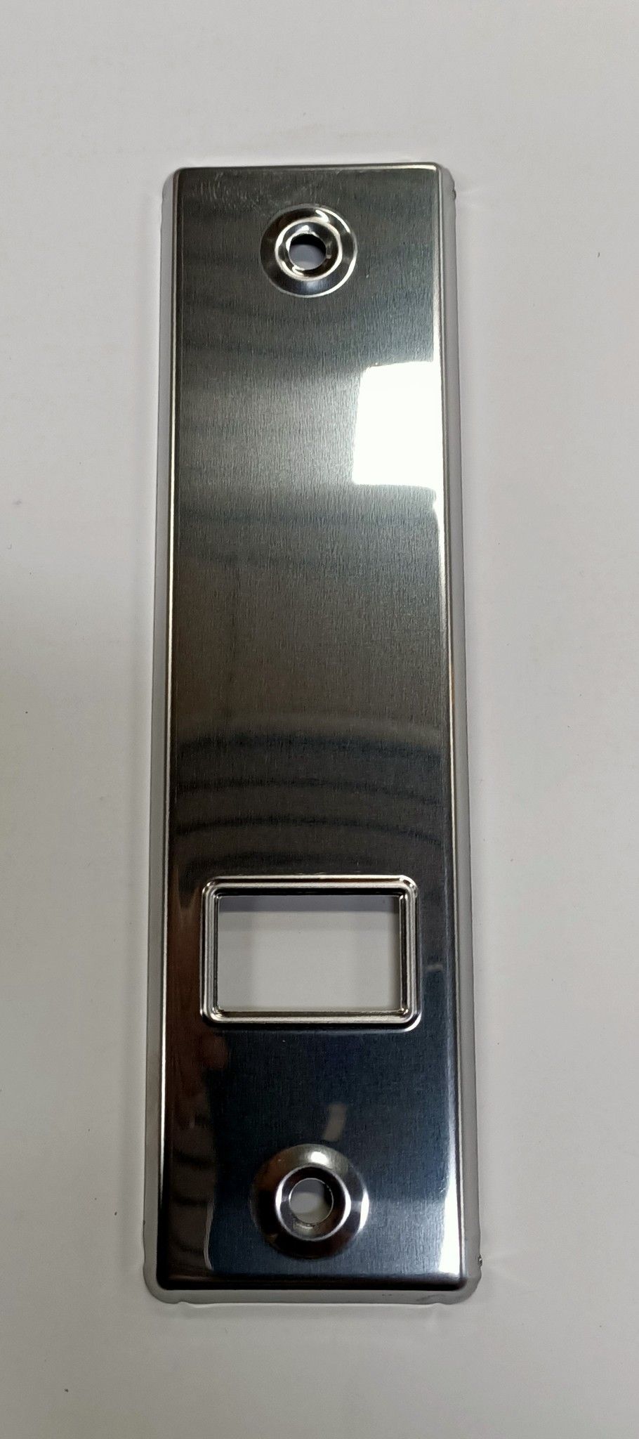 Placca per avvolgitore mod E interasse mm 165 in acciaio INOX