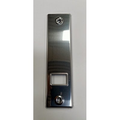 Placca per avvolgitore mod E interasse mm 165 in acciaio INOX