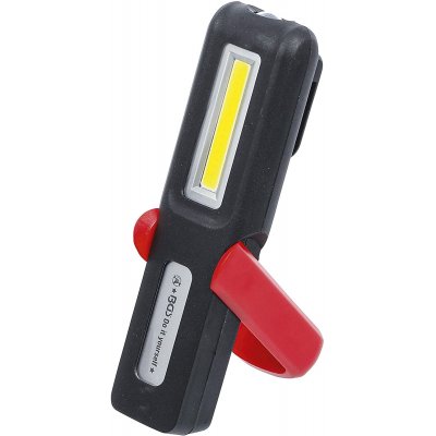 Torcia / Lampada da officina ricaricabile a COBO LED 3 W orientabile con magnete e gancio