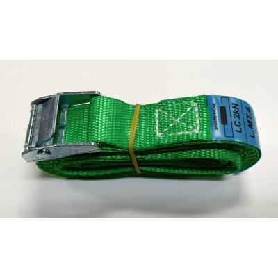 Cinghia con fibbia mm 25 x 4,0 mt verde