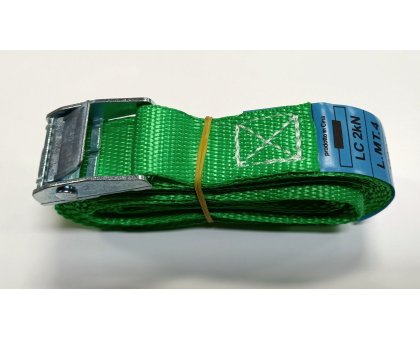 Cinghia con fibbia mm 25 x 4,0 mt verde