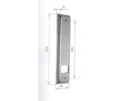 Placca per avvolgibile SMALL interasse fori mm 165 alluminio oro